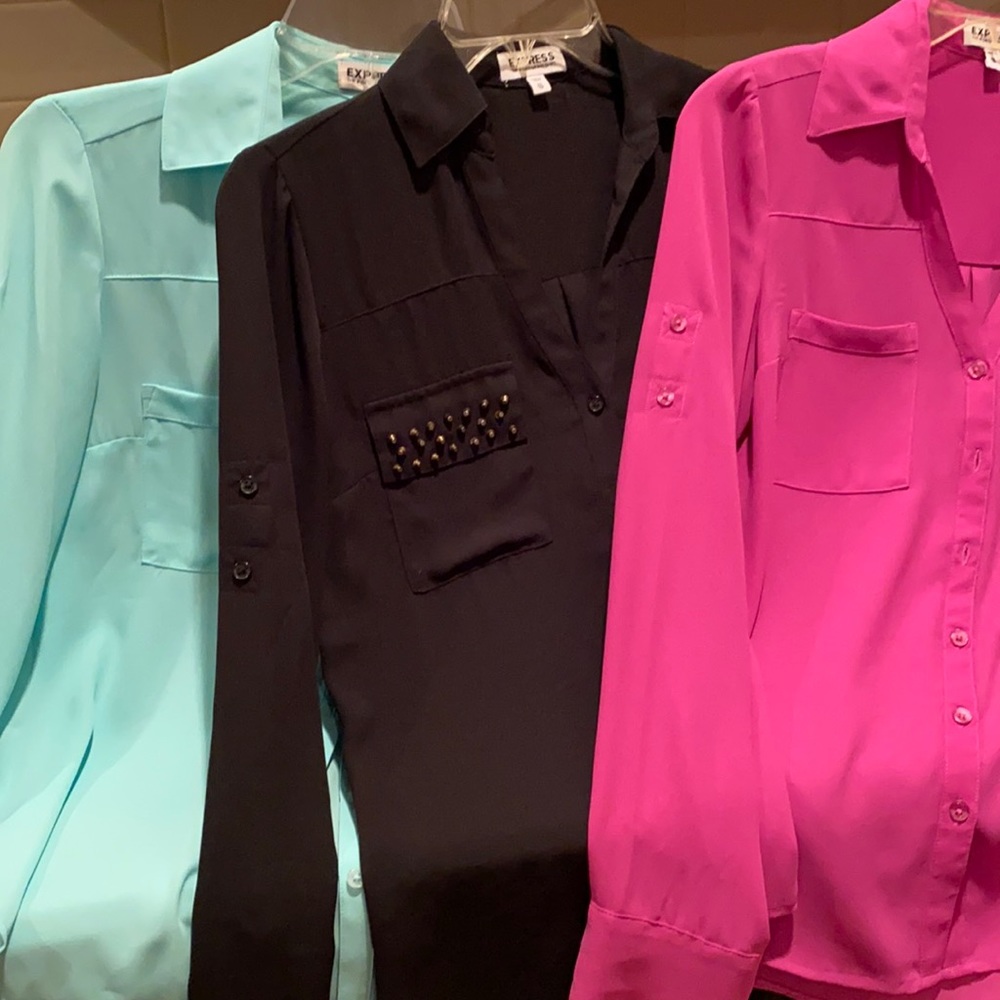 Express Portofino Shirt Blouse - All Three!